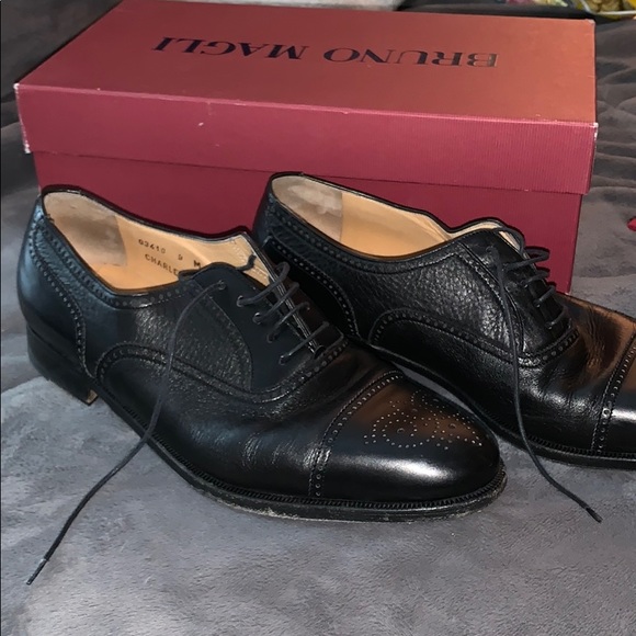 Bruno Magli Charles black dress shoes EUC - Picture 5 of 7